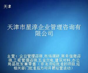 天津市星淳企业管理咨询